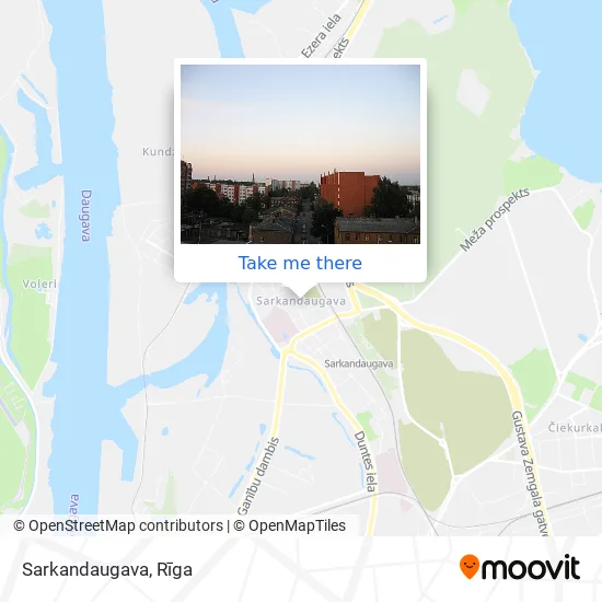 Карта Sarkandaugava
