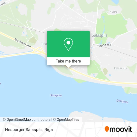 Карта Hesburger Salaspils