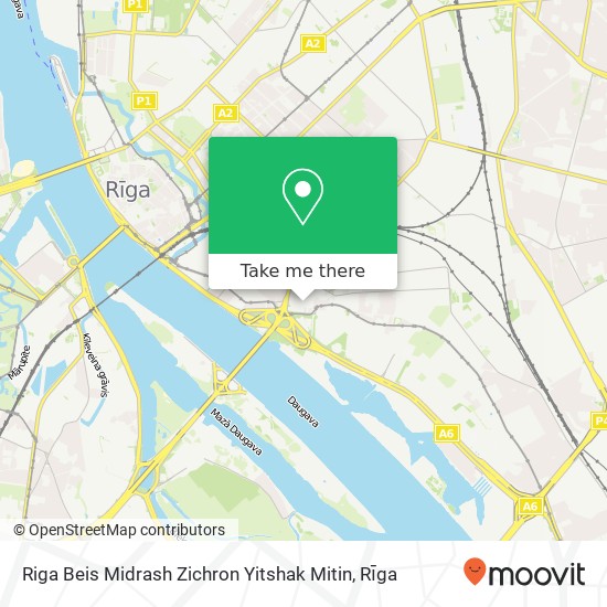 Карта Riga Beis Midrash Zichron Yitshak Mitin