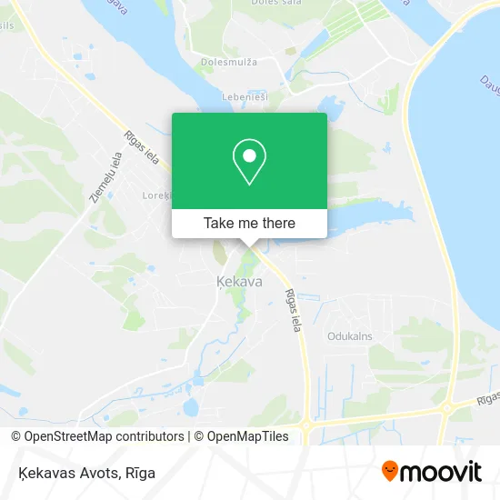 Карта Ķekavas Avots