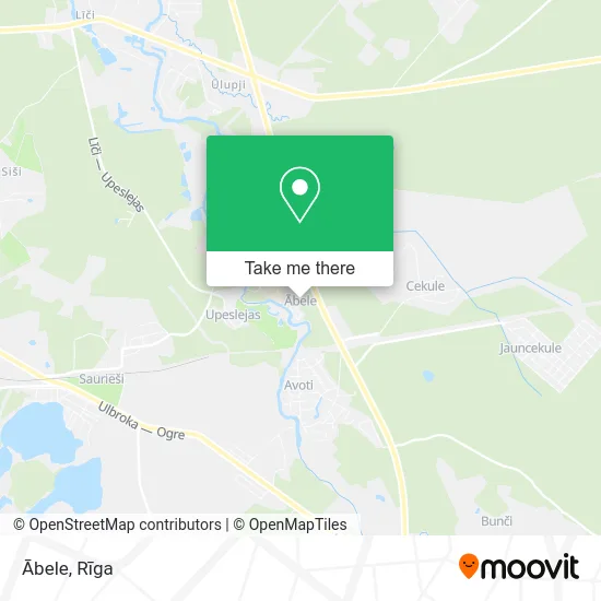 Карта Ābele