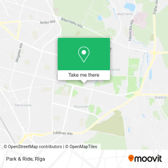 Карта Park & Ride