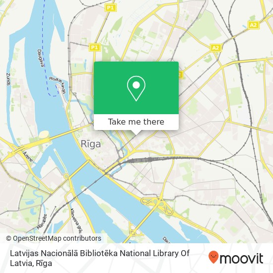 Latvijas Nacionālā Bibliotēka National Library Of Latvia map