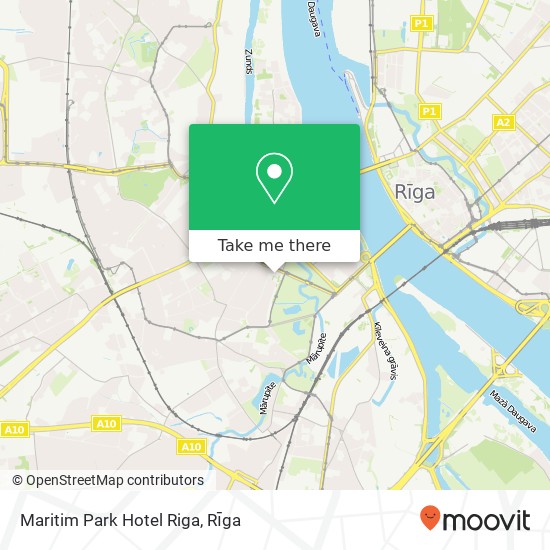 Maritim Park Hotel Riga map