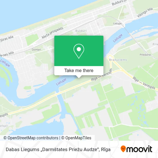 Dabas Liegums „Darmštates Priežu Audze” map