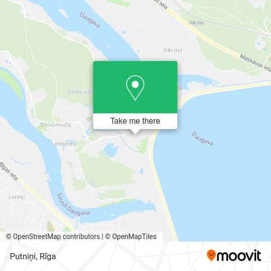 Карта Putniņi
