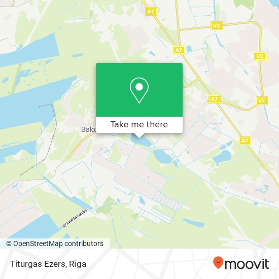 Titurgas Ezers map