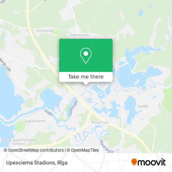 Upesciema Stadions map