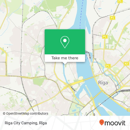 Riga City Camping map