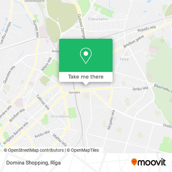 Domina Shopping map