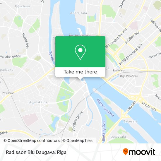 Radisson Blu Daugava map