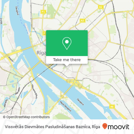 Vissvētās Dievmātes Pasludināšanas Baznīca map