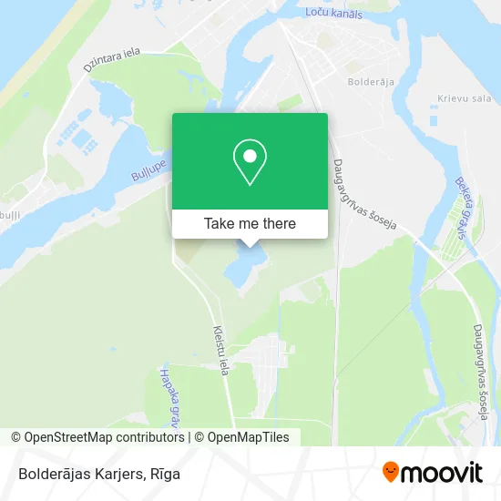 Карта Bolderājas Karjers