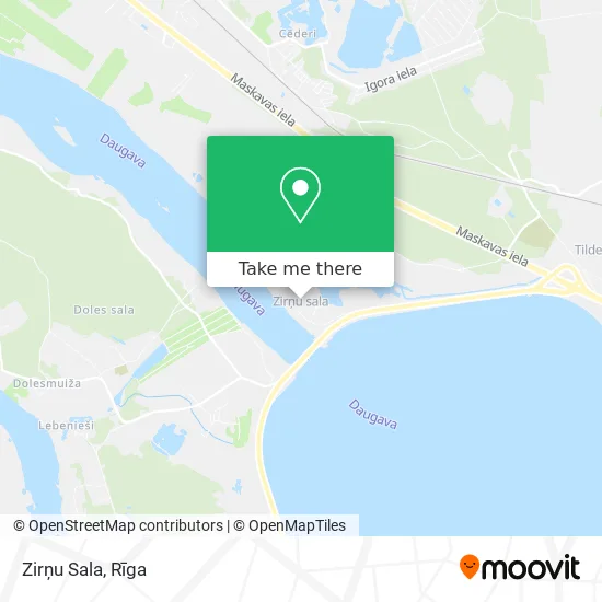 Карта Zirņu Sala