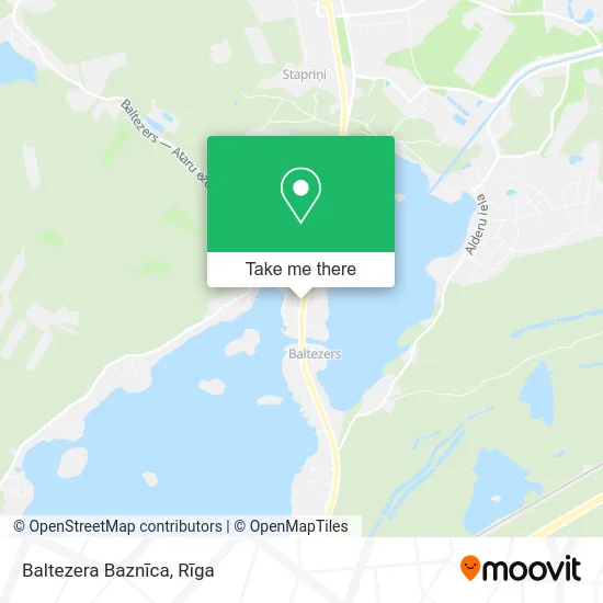 Baltezera Baznīca map