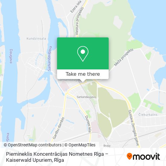 Piemineklis Koncentrācijas Nometnes Rīga – Kaiserwald Upuriem map