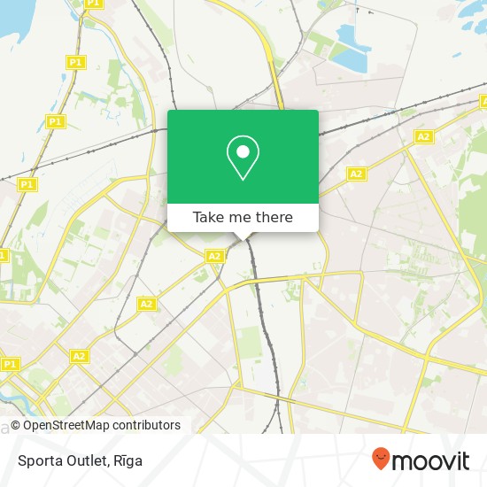 Sporta Outlet map