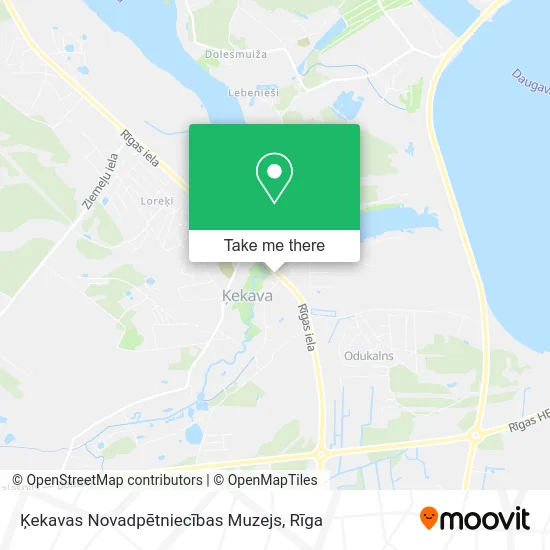 Карта Ķekavas Novadpētniecības Muzejs