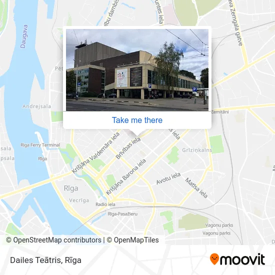 Карта Dailes Teātris