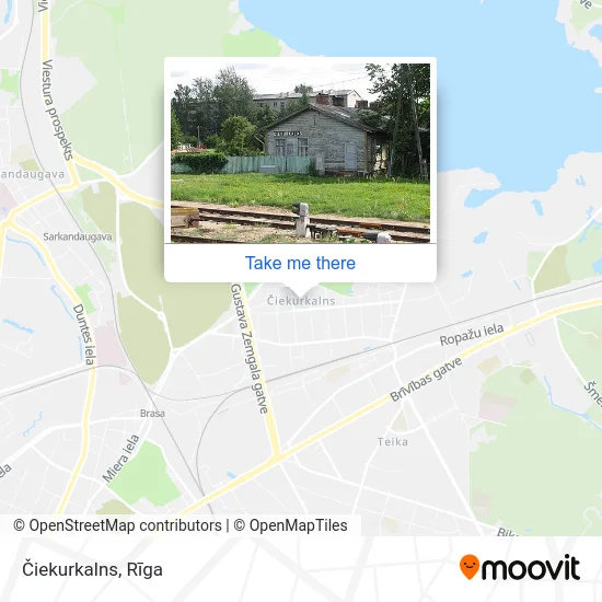 Карта Čiekurkalns