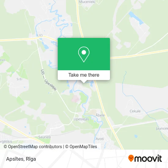 Карта Apsītes