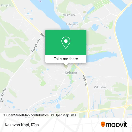 Карта Ķekavas Kapi