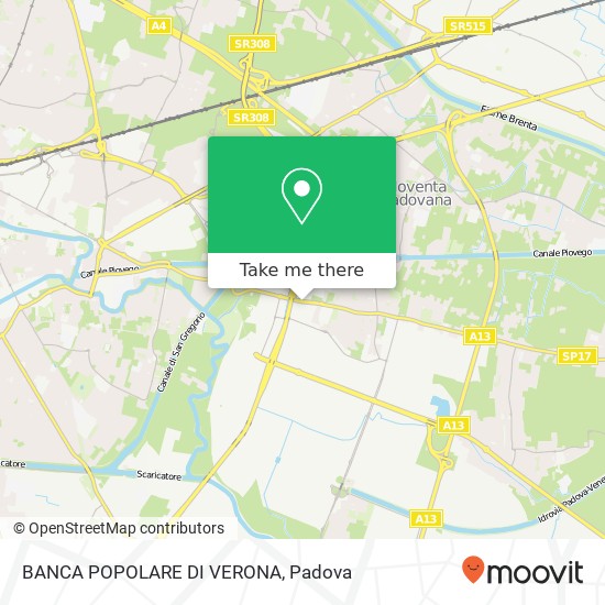 BANCA POPOLARE DI VERONA map