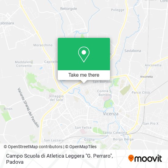 Campo Scuola di Atletica Leggera "G. Perraro" map