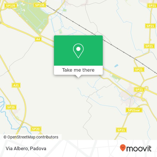 Via Albero map