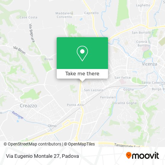 Via Eugenio Montale  27 map