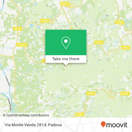 Via Monte Venda  2814 map