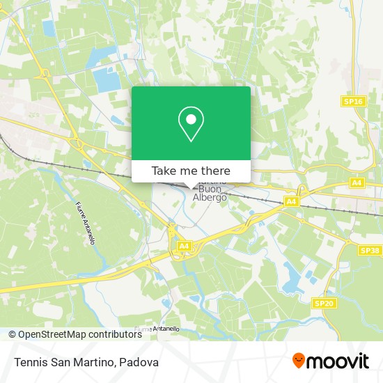 Tennis San Martino map