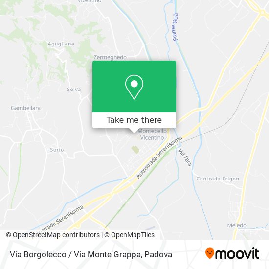 Via Borgolecco / Via Monte Grappa map