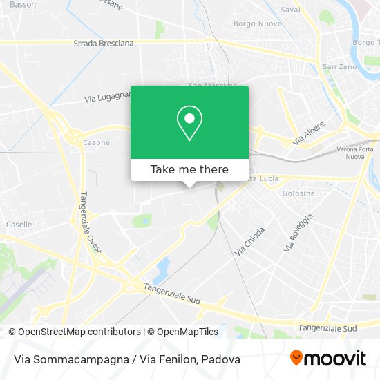 Via Sommacampagna / Via Fenilon map