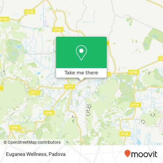 Euganea Wellness map