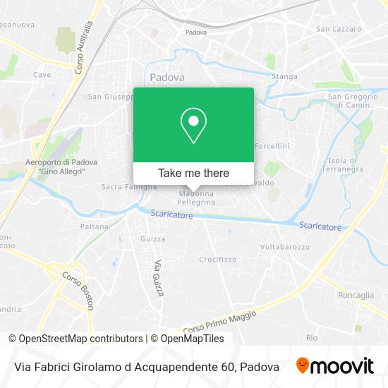 Via Fabrici Girolamo d Acquapendente  60 map