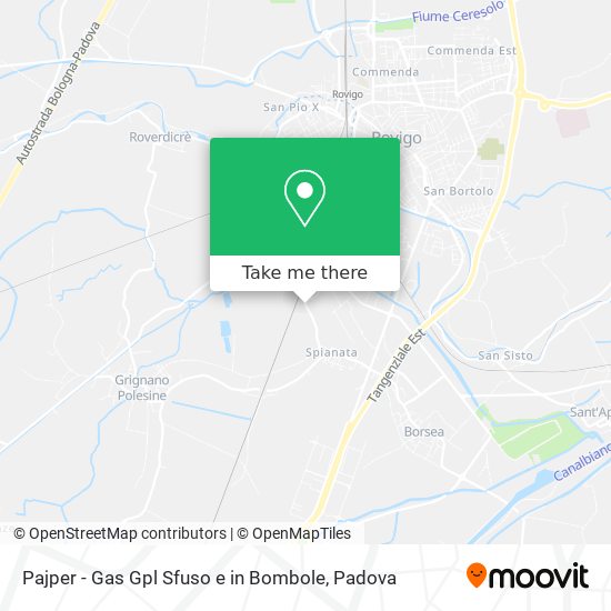 Pajper - Gas Gpl Sfuso e in Bombole map