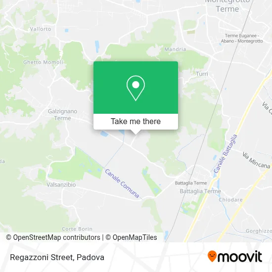 Regazzoni Street map