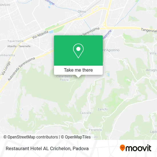 Restaurant Hotel AL Crichelon map