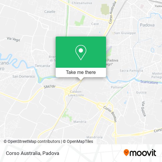 Corso Australia map