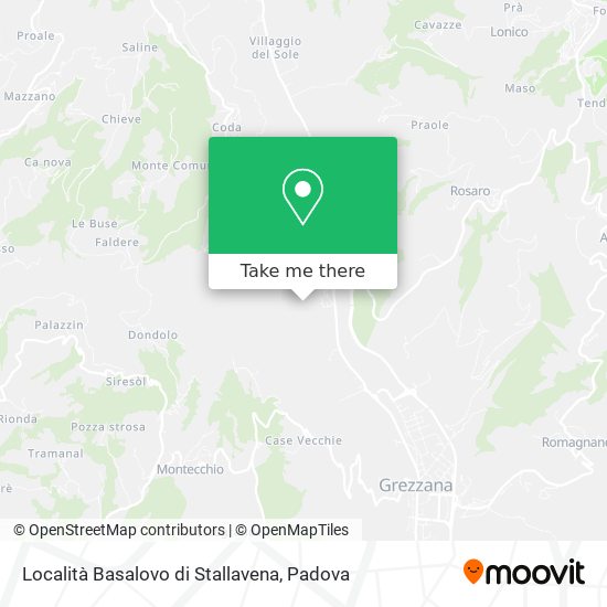 Località Basalovo di Stallavena map