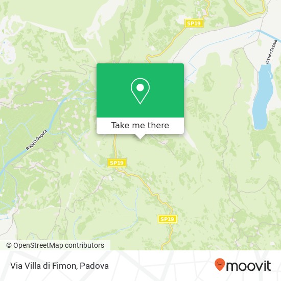 Via Villa di Fimon map