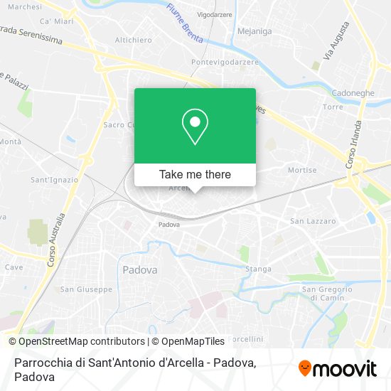 Parrocchia di Sant'Antonio d'Arcella - Padova map