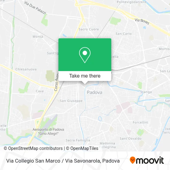 Via Collegio San Marco / Via Savonarola map