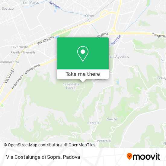 Via Costalunga di Sopra map