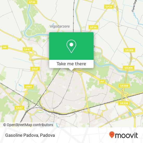 Gasoline Padova map