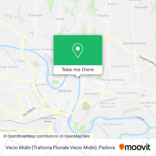 Vecio Mulin (Trattoria Fluviale Vecio Mulin) map