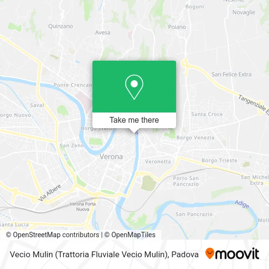 Vecio Mulin (Trattoria Fluviale Vecio Mulin) map