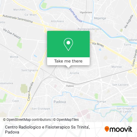 Centro Radiologico e Fisioterapico Ss Trinita' map