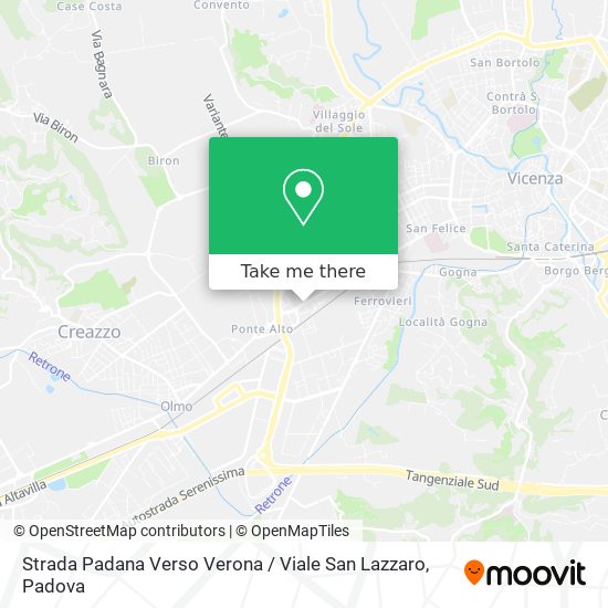 Strada Padana Verso Verona / Viale San Lazzaro map